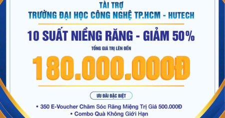 Nha khoa Việt Mỹ tài trợ 10 suất niềng răng giảm 50% và quà tặng hấp dẫn cho giảng viên – sinh viên HUTECH